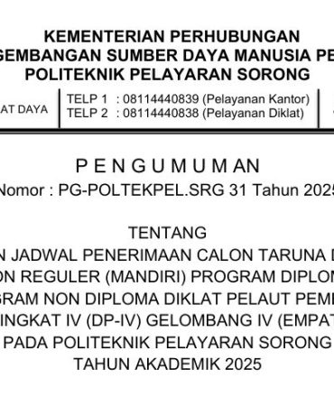 PERUBAHAN JADWAL PENERIMAAN SIPENCATAR MANDIRI GELOMBANG 4 TAHUN 2025